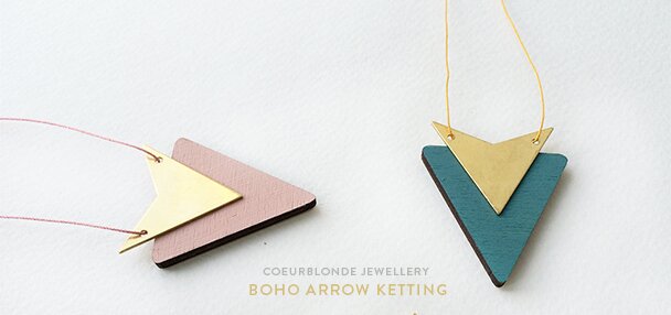 Boho arrow summer kettingen coeurblonde