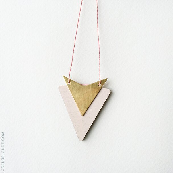 arrow ketting nude coeurblonde