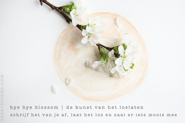 bye bye blossom coeurblonde loslaten groeikaartjes