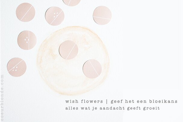 wensbloemen wish flowers coeurblonde symbolisch cadeau